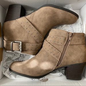 Brown ankle booties